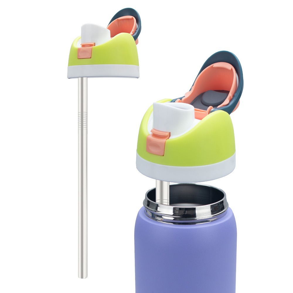 Amazon 10mm pajitas adaptan taza de agua Owala 40oz/32oz/16oz pajitas de acero inoxidable reutilizar