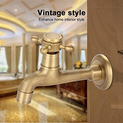 Copper antique European style retro 4 points 6 points single-cooling washing machine faucet mop sink extended faucet faucet nozzle bathroom undefined