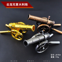 雲龍兄意大利炮合金帶輪大炮一炮而紅模型家居擺件男孩玩具珍藏品