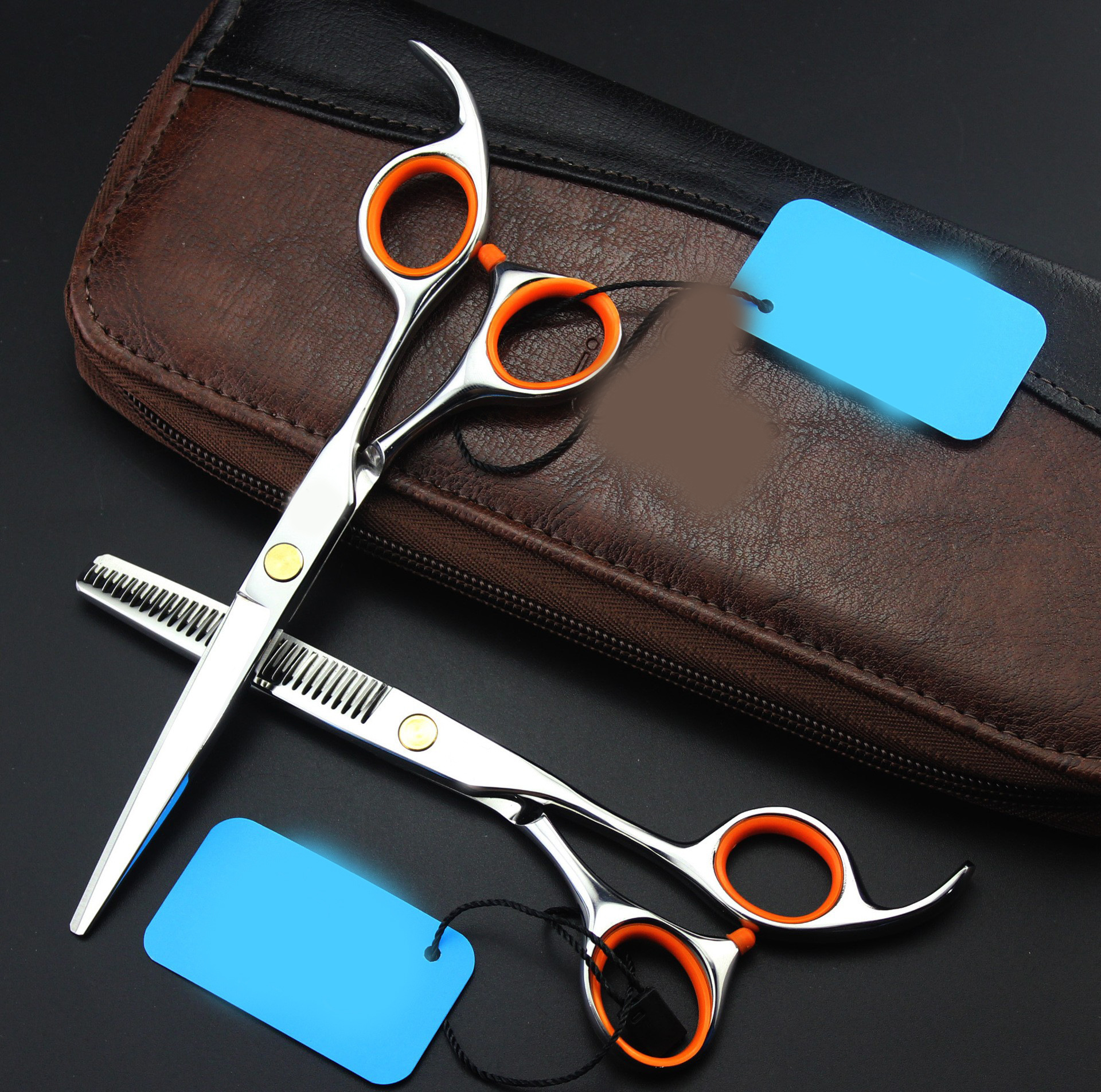 经典款 直柄 花柄美发剪刀 理发剪 平剪 刘海剪 牙剪 打薄剪