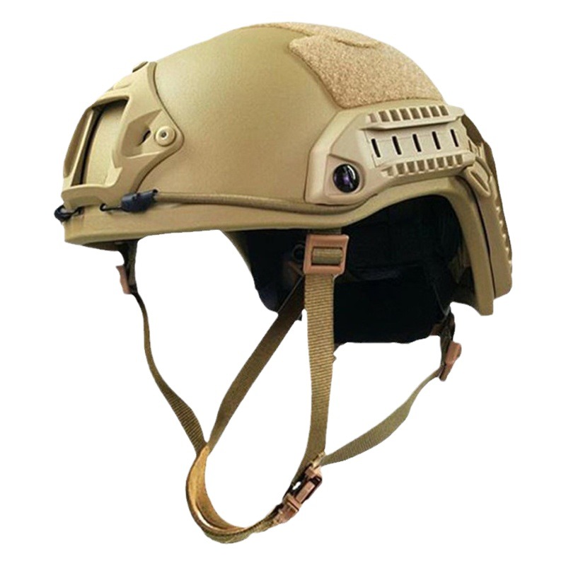 Casco de ciclismo táctico FAST de segundo nivel a prueba de balas PE polímero NIJ3A Seguridad de las fuerzas especiales 1.4KG Ligero image 1
