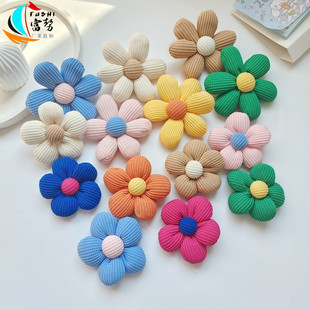 Korean style small flower accessories pastoral three-dimensional colorful five-petal flower accessories clothing shoes socks bag phone case accessories accessories