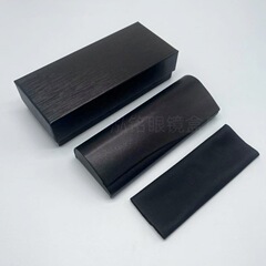 スポット卸売ハイエンドメガネケース黒耐圧光学ミラーケース近視ミラーケース包装箱はロゴを印刷することができます