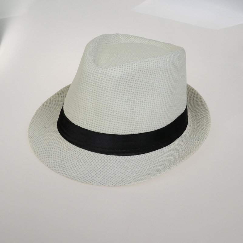 Sombrero de paja familiar padres e hijos, protección solar de verano, estilo británico