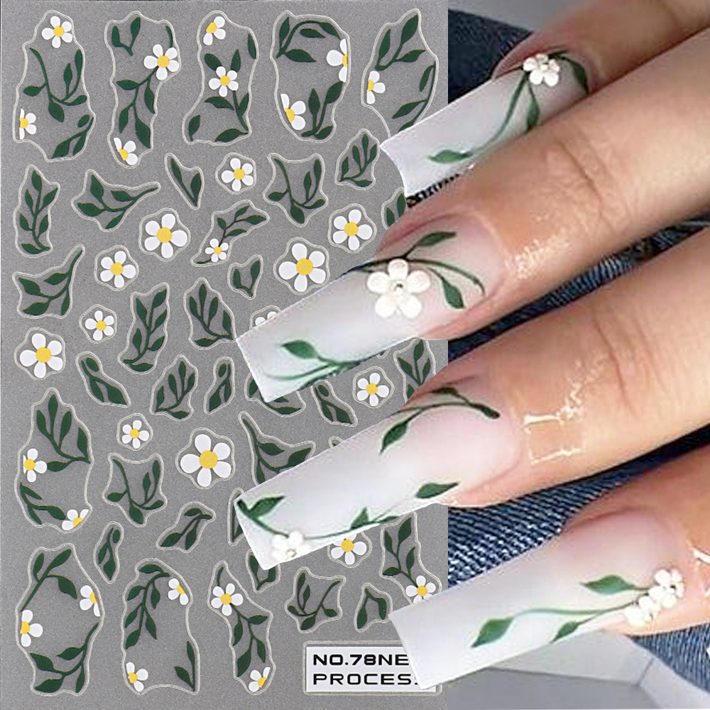 fresh adhesive nail stickers