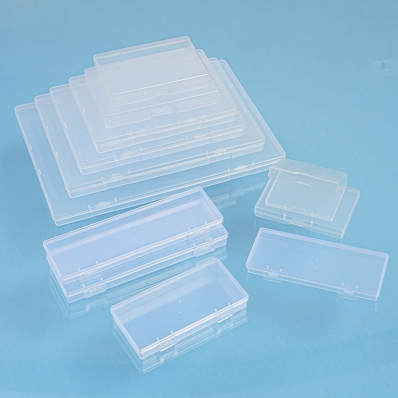 Cross-Border Rectangular Pp Box Parts Stationery Transparent Storage Box My Little Pony Card Packaging Box Fishing Gear Plastic Box