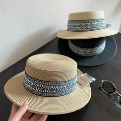 2025新型ボヘミアン民族風海辺ビーチ日除け麦わら帽子女性夏旅行日焼け止め