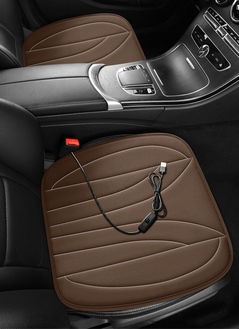 25 Years New Plush Alloy Heating Wire Heated Car Seat Cushion Winter Warm Seat Cover Seat Cushion Dropshipping