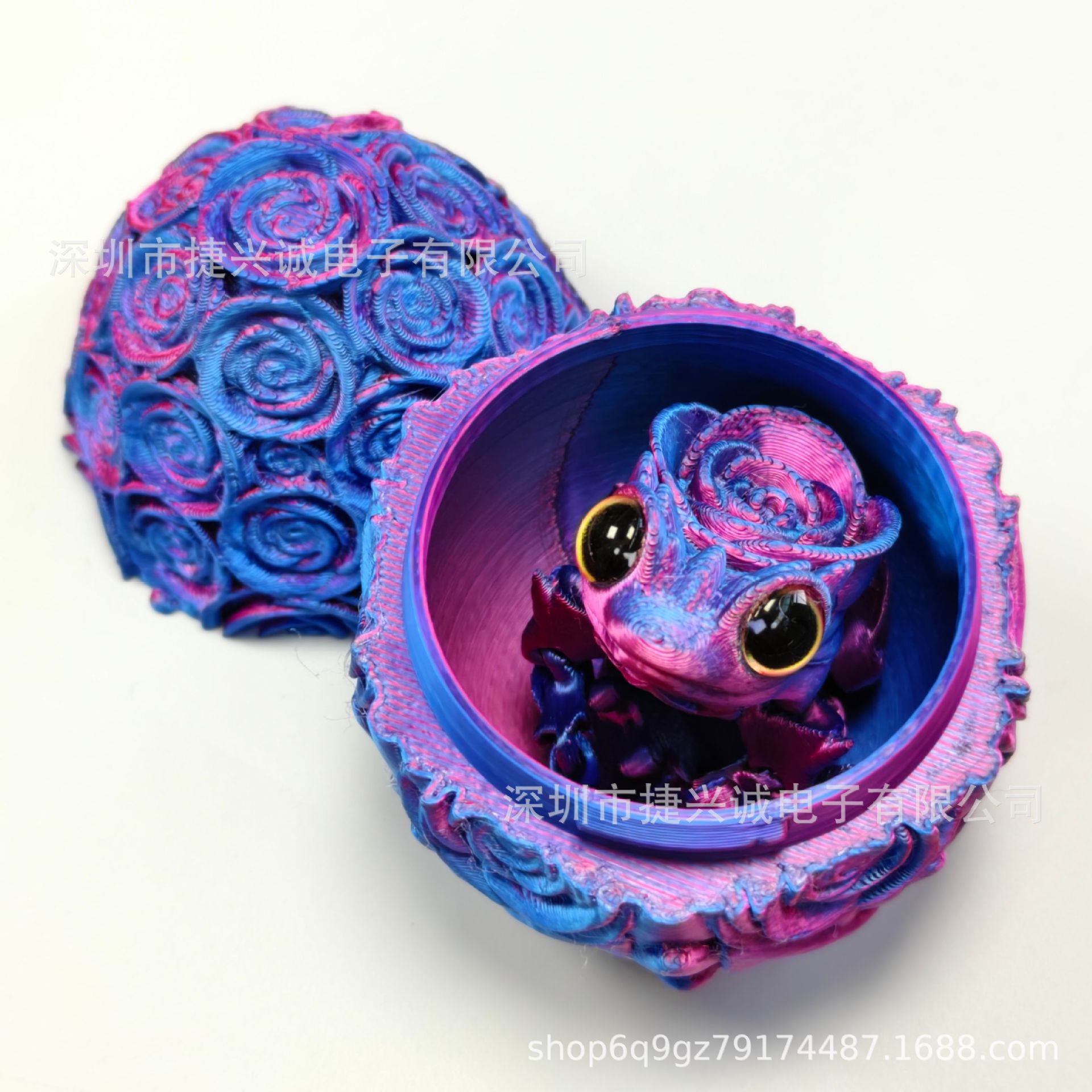 빨간색과 파란색 계란 세트