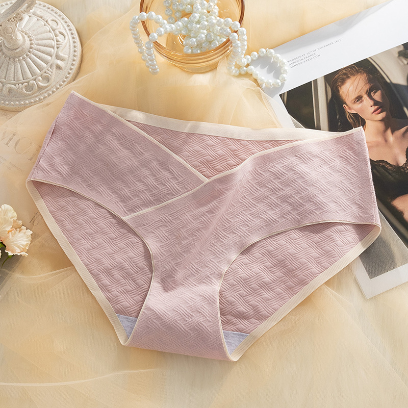 Las mujeres embarazadas ropa interior de verano delgada entrepierna de algodón puro de las mujeres embarazadas sin costuras vientre ropa interior para el embarazo temprano, medio y tardío