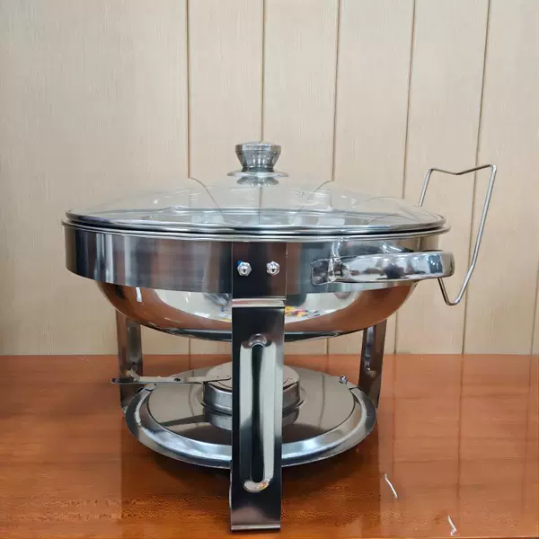 5L glass lid dining stove-natural color (with lid rack)-can be matched with tableware