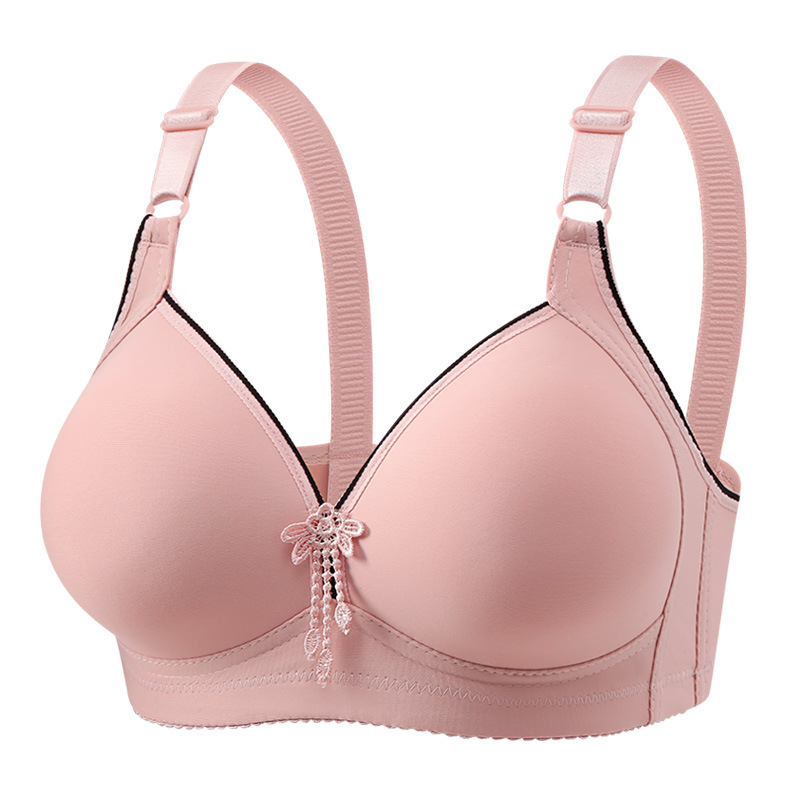 Verano cómodo, Copa delgada, cara lisa, madres grandes, mujeres de mediana edad y ancianos, pechos delgados, madres sujetadores nuevos, mujeres sujetadores