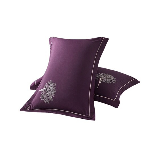 Pillowcase 100% cotton new pillowcase brushed simple thickened soft 48x74 set one pair for adult single