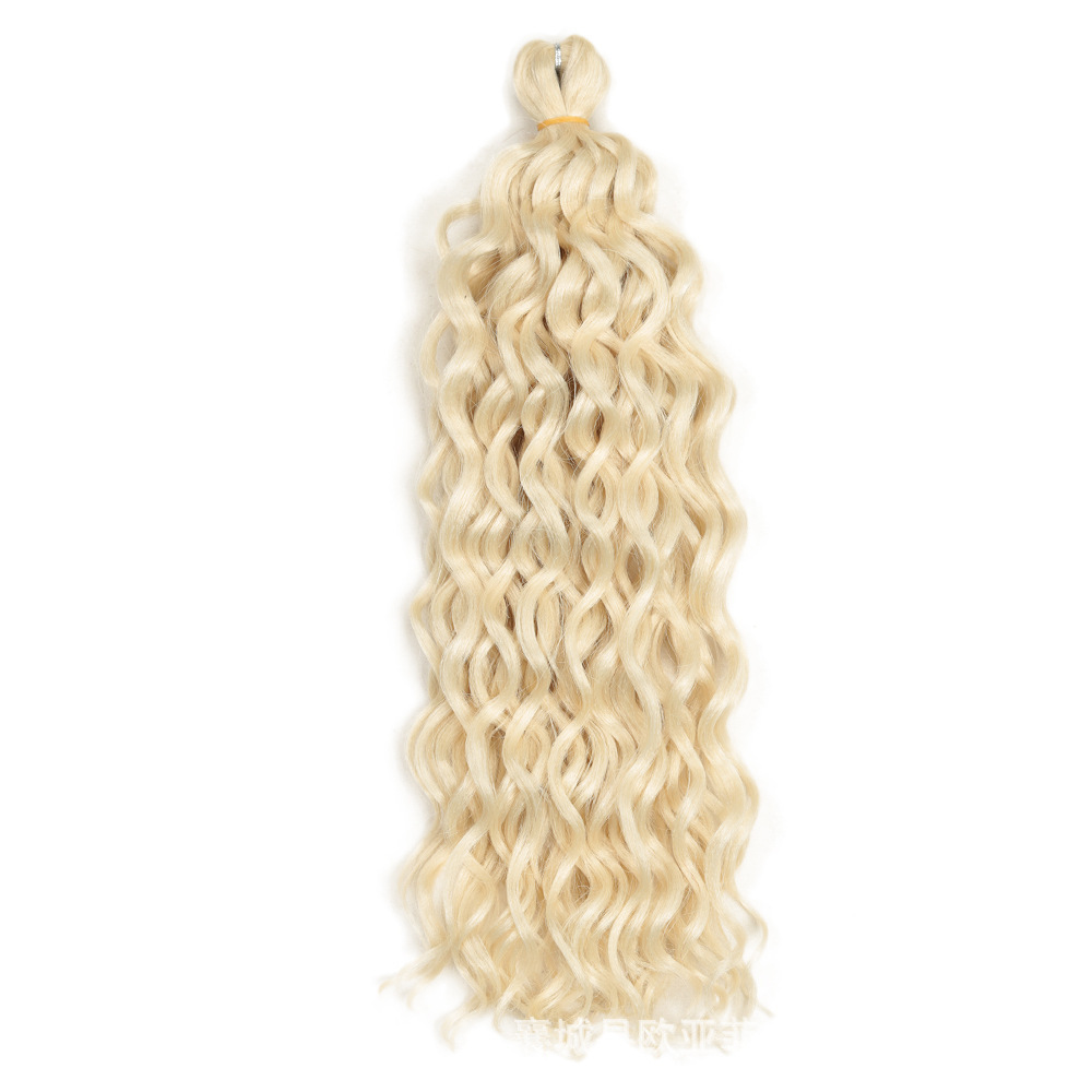 Hawaii roll HAWALL CURL peluca blanca ganchillo pelo África sucia trenza 24inch120g al por mayor