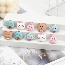 新款卡通公仔小熊小猫树脂配件 diy奶油胶手机壳贴片发饰配件材料