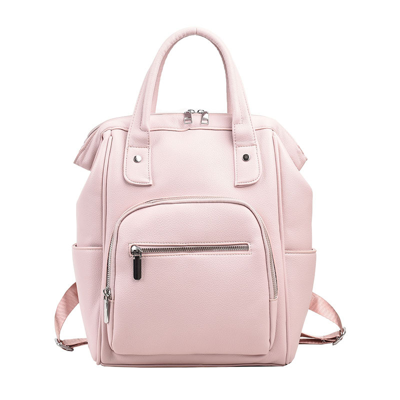 Forår 2024 Urban Minimalistisk Daglig Matchende PU Dame Rygsæk_voghion.com