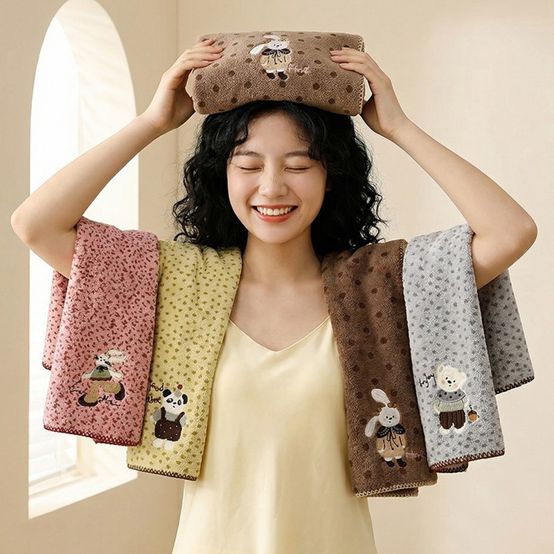 7A Antibacterial Coral Velvet Towel for Adults, Soft and Absorbent Face Wash Towel for Men and Women, Quick-Drying Bath Towel, Hand Towel 7A Antibacterial Coral Velvet Towel for Adults, Soft and Absorbent Face Wash Towel for Men and Women, Quick-Drying Bath Towel, Hand Towel