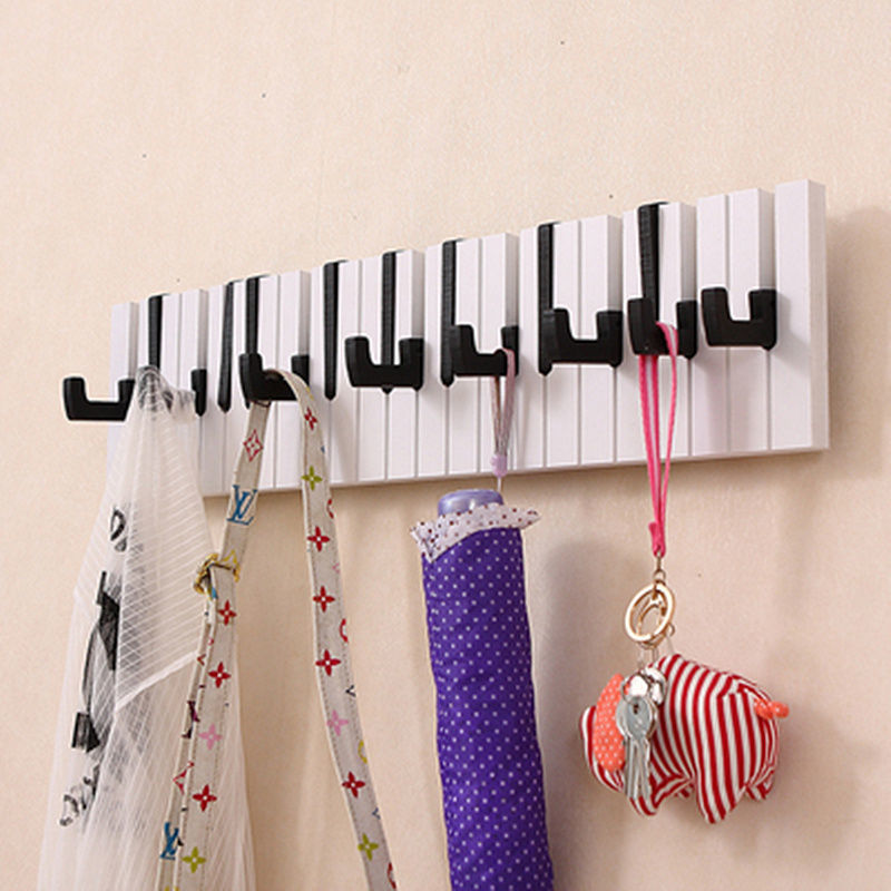 16 ganchos Negro 60 cm
