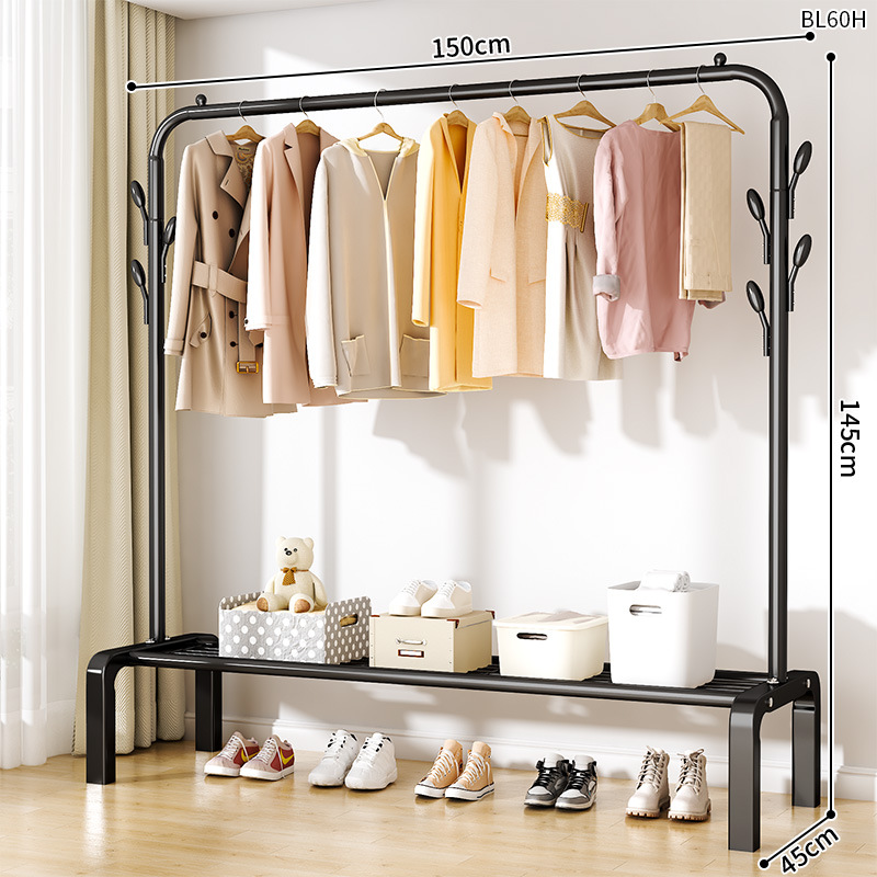percha de ropa para suelo doméstico dormitorio percha de ropa fresca percha de ropa percha de sombrero móvil simple interior percha de ropa