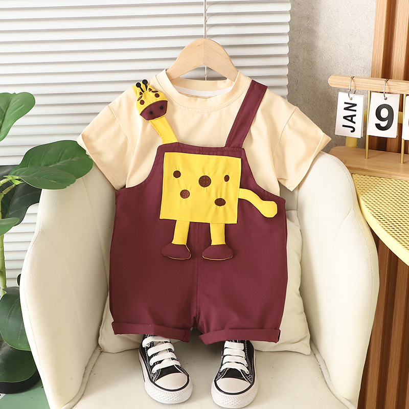 子供半袖セット夏男の子服女の子tシャツ赤ちゃん夏服服2025新しい子供服ファッション|undefined
