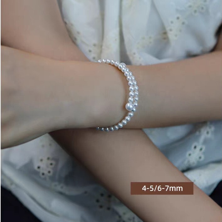 Stunning high-luster freshwater pearl memory spring bracelet, simple, stylish, and high-end feel, 2026 new niche jewelry