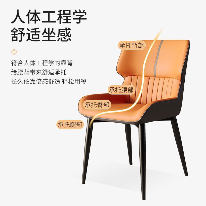 집에서 사용하는 시위카 다이닝 체어, 인터넷 연예인 거실 식탁 및 의자, 가벼운 럭셔리 호텔 소프트백 의자, 심플하고 모던한 의자
