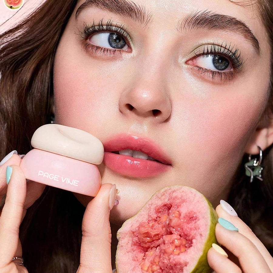 PÁGINA transfronteriza con cepillo de labios espejo esmalte de labios Amazon TK maquillaje de belleza caliente máscara de labios hidratante de larga duración impermeable