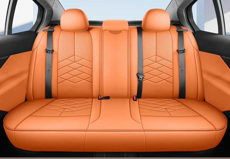 Full Coverage Leather Car Seat Covers for 26 Models, All-Season Seat Covers with Original Car Texture