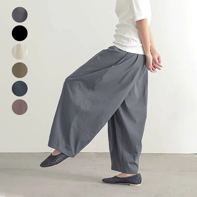 Japan's New Spring and Summer Bloomers Women's Wide Leg Pants Loose Solid Color Slimming All-match Casual Pants Trousers for Foreign Trade