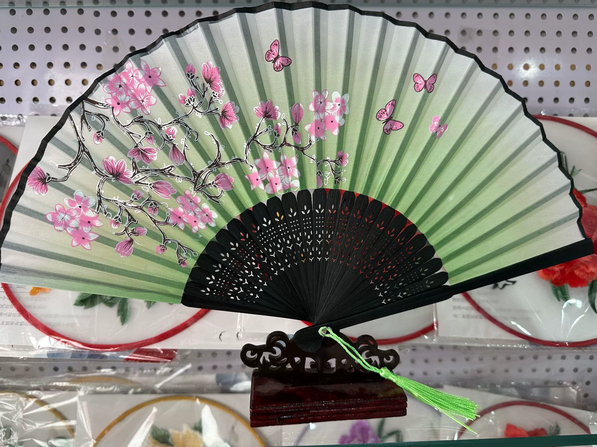 Folding Hand Fan Hanfu Style, Silk-screen Print, High-definition Patterns, Fine Workmanship