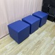 40x40x40 royal blue flat surface