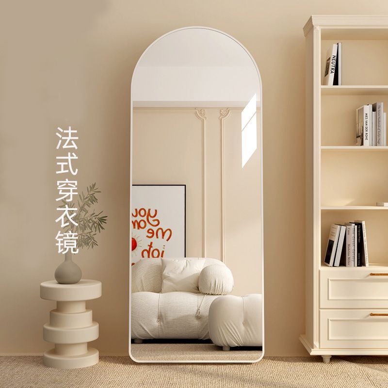法式复古镜子网红高级感全身镜轻奢风穿衣镜落地镜家用挂墙试衣镜