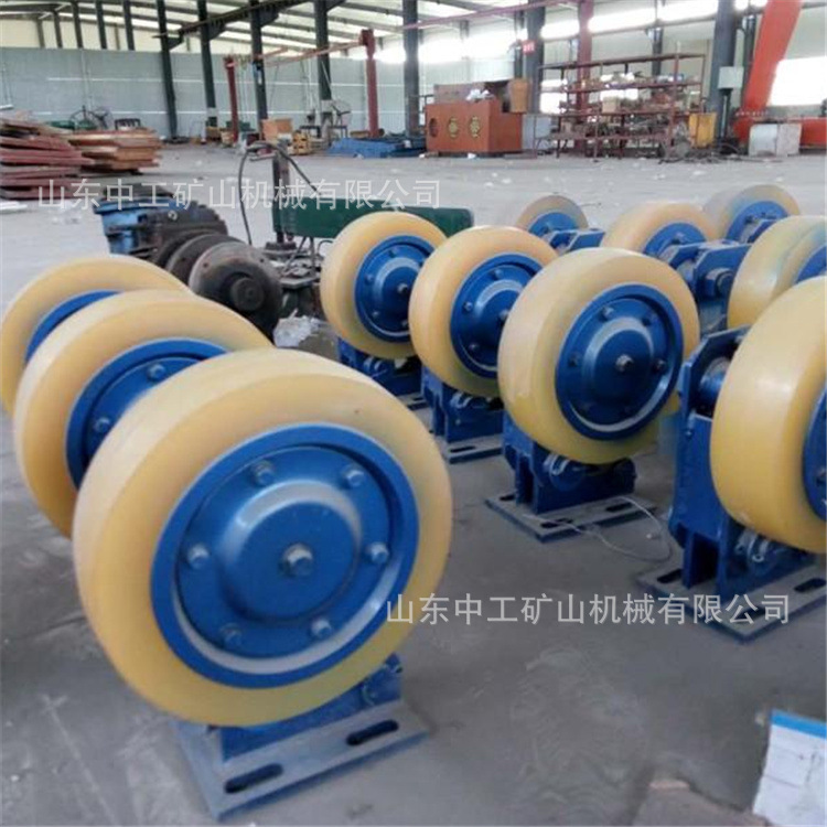 山东厂家供应单双排轮矿用滚轮罐耳 立井滚轮罐耳 调节简便