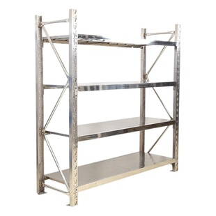 304 stainless steel storage shelf multi-layer commercial cold warehouse basement kitchen warehouse factory heavy storage rack