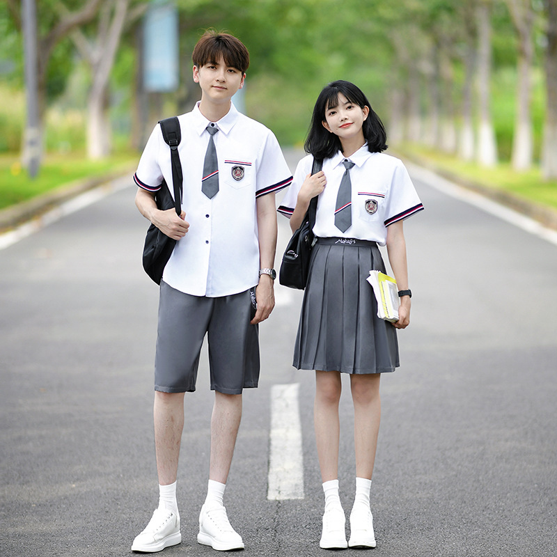 Graduation photo class uniform college style junior high school students Senior high school student shirt JK uniform suit fifth and sixth grade performance uniform
