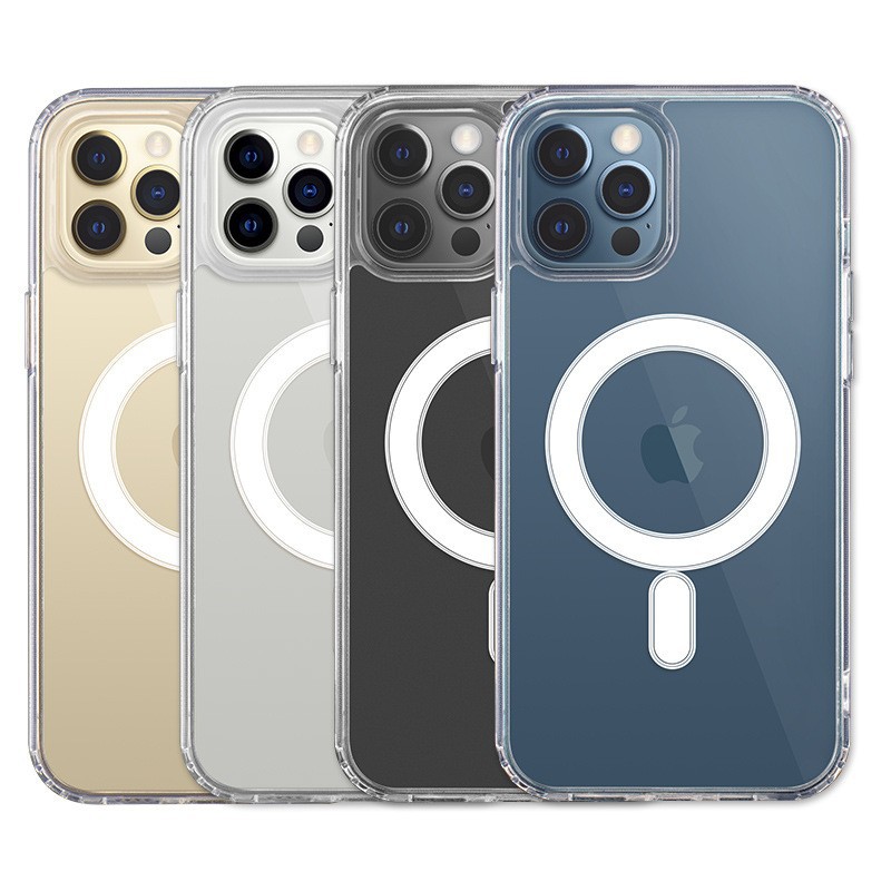 苹果13磁吸手机壳iphone15透明亚克力手机壳苹果14二合一磁吸壳