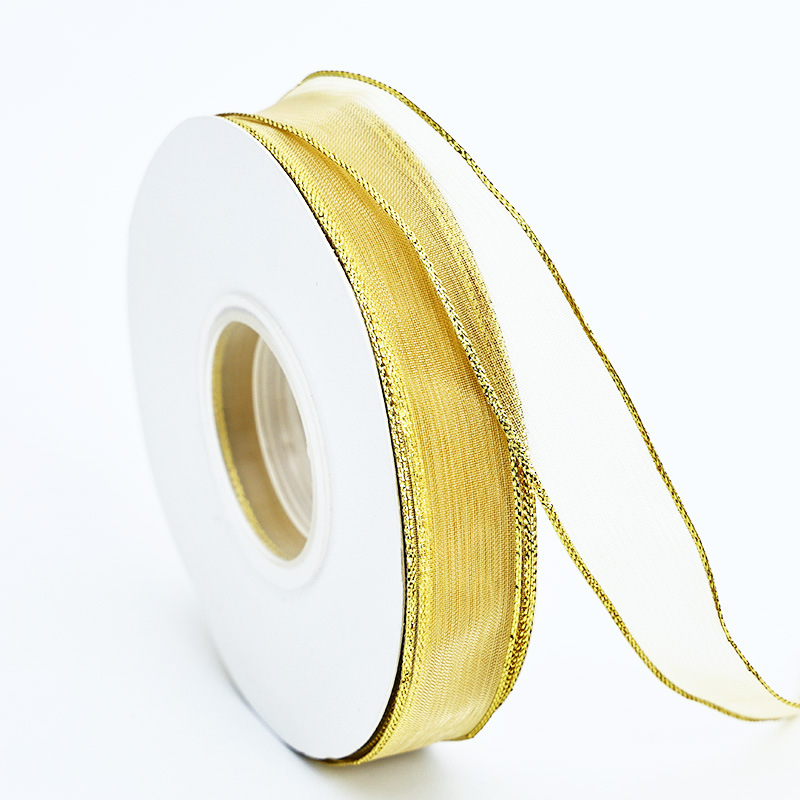 Caja de regalo de hilo de nieve de alambre de oro, pastel de flores, hilo de nieve hecha a mano, barra de DIY, accesorios, cinta de flores