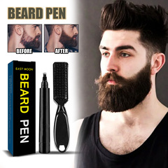 East Moon Beard Filler Pen Men's Beard Pen Beard Styling Filler Pen Waterproof Beard Brush