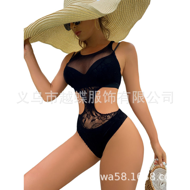 Yue mariposa extranjera ropa interior sexy comercio exterior explosión seducción de cuello colgante rojo bikini espalda hueco YD82 image 4