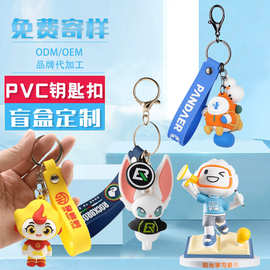 PVC钥匙扣定制盲盒公仔IP手办定制卡通摆件立体挂饰吉祥物订做
