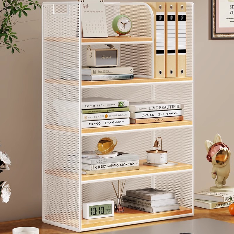 办公桌置物架工位桌面多层书本收纳柜工位文件储物架书桌收纳神器