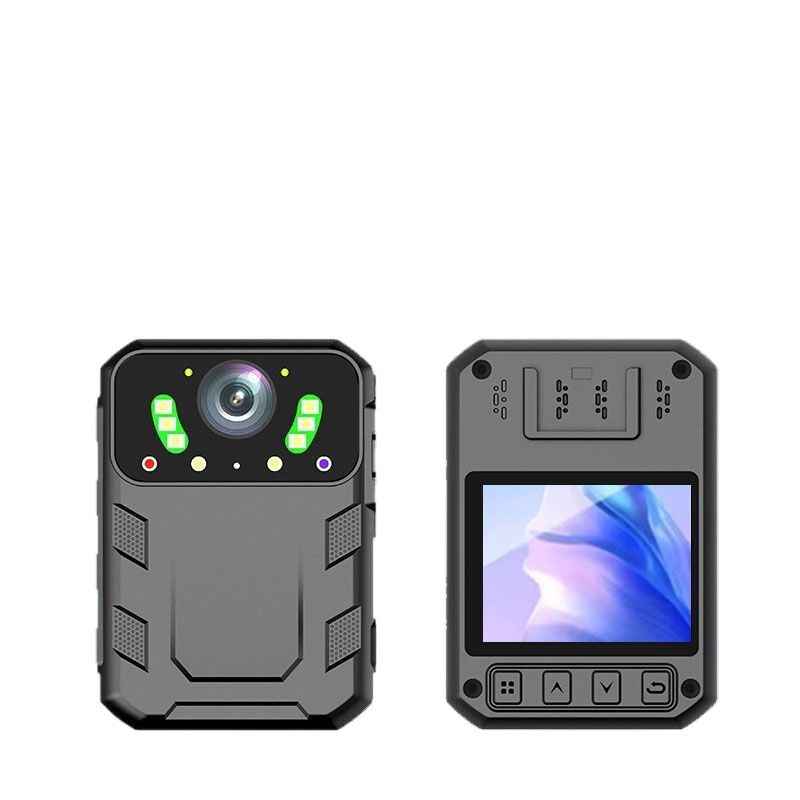 Grabadora de aplicación de la ley 4K alta definición visión nocturna portátil de trabajo portátil grabadora de aplicación de la ley portátil de disparo de pecho grabadora de vídeo