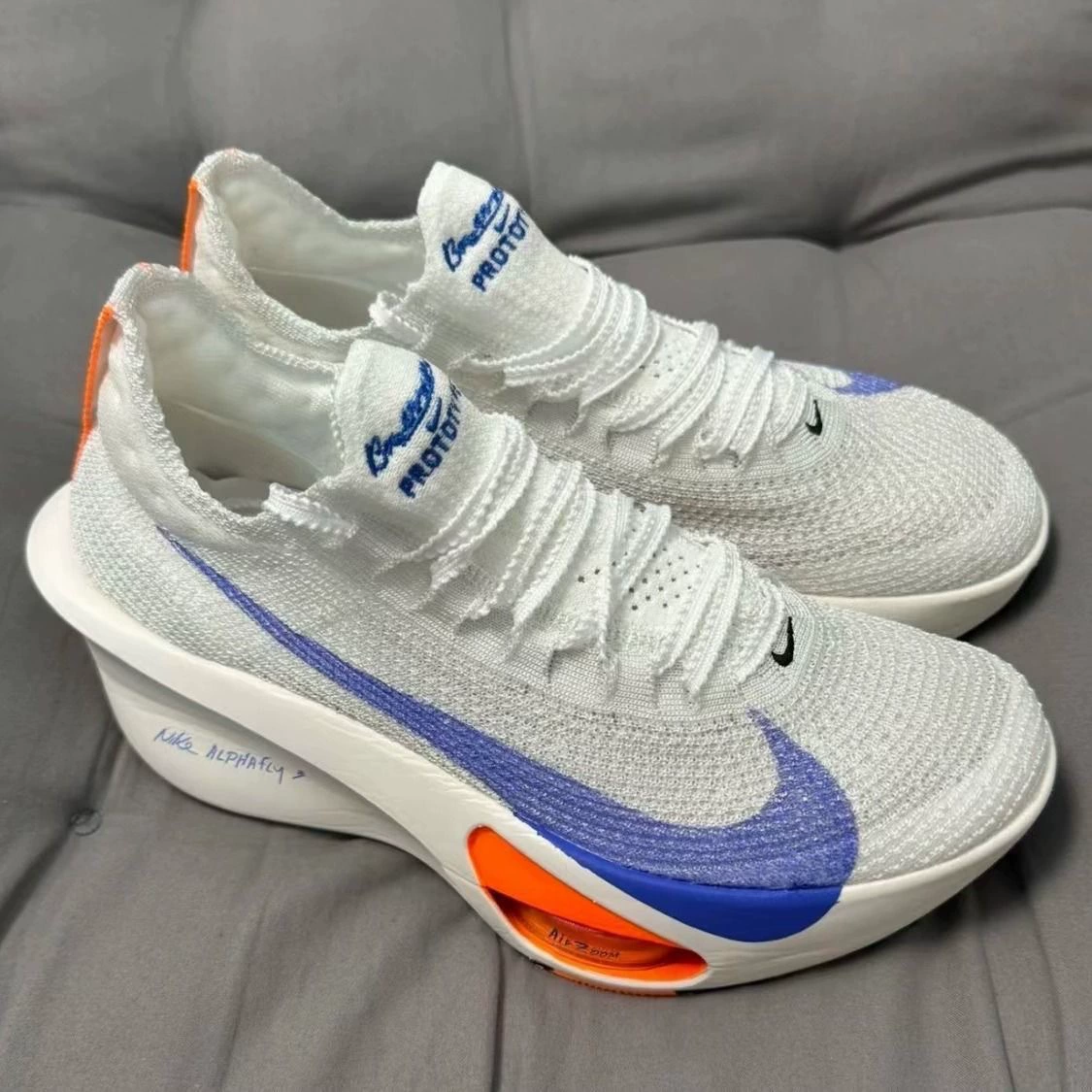Чистые оригинальные ZOOM Alphafly Next%3 Break Three Alpha Three -поколение углеродная доска марафонские беговые кроссовки