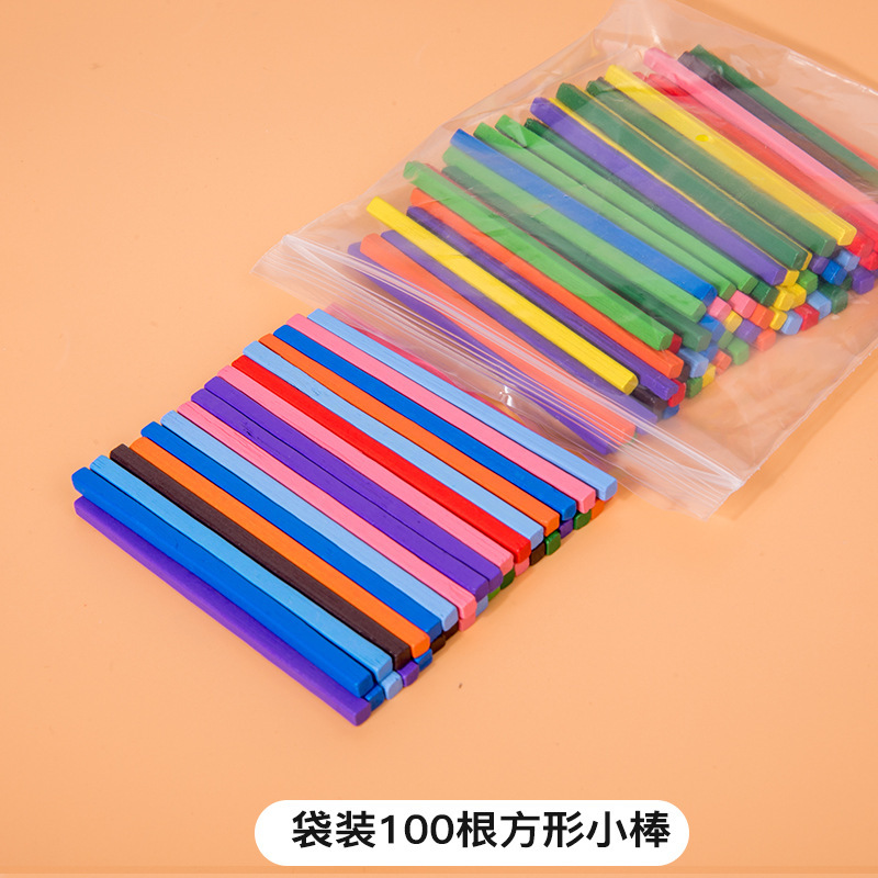 Juego de material didáctico de matemáticas estilo mongol para estudiantes de primaria de 2.º grado, incluye calculadoras, figuras geométricas y varillas de conteo, venta al por mayor.