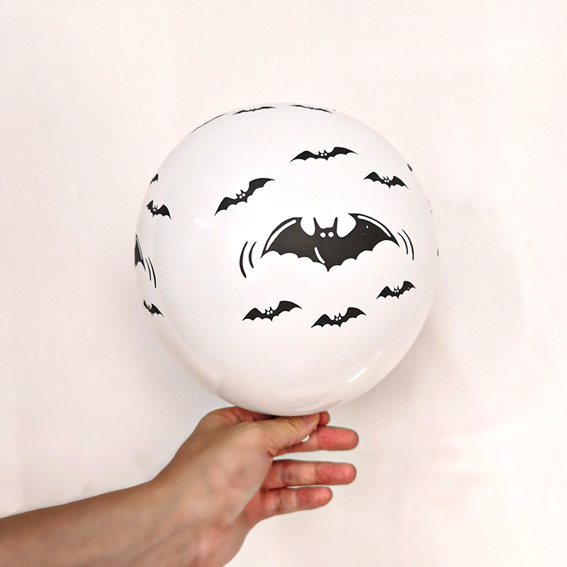 Halloween 5 Zoll kleiner Augapfelballon Augapfel Cartoonform Krakenaugen Halloween Fledermausschädel Latexball_voghion.com