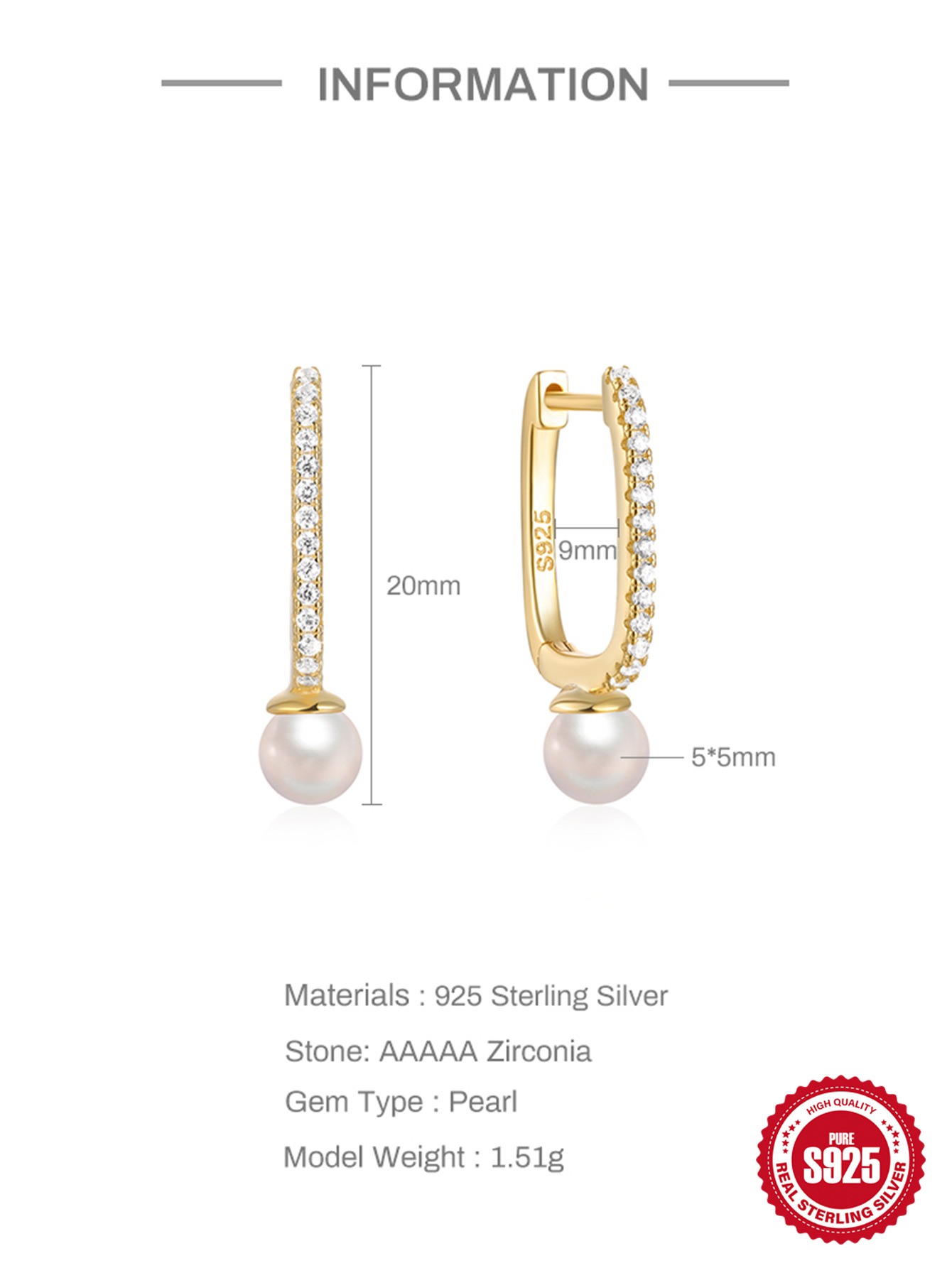 1g Weight 925 Sterling Silver Ear Needle Material 18K Gold Plated Plating Material Drop Earrings Classification 1 Pair Quantity Date, Tea Party Occasion 925 Sterling Silver Material Geometric Pattern All Seasons Season Women's Gender Elegant, Simple Style Style 1 Pair 18K Gold Plated 925 Sterling Silver 925 Sterling Silver Earrings Geometric Drop Earrings 7