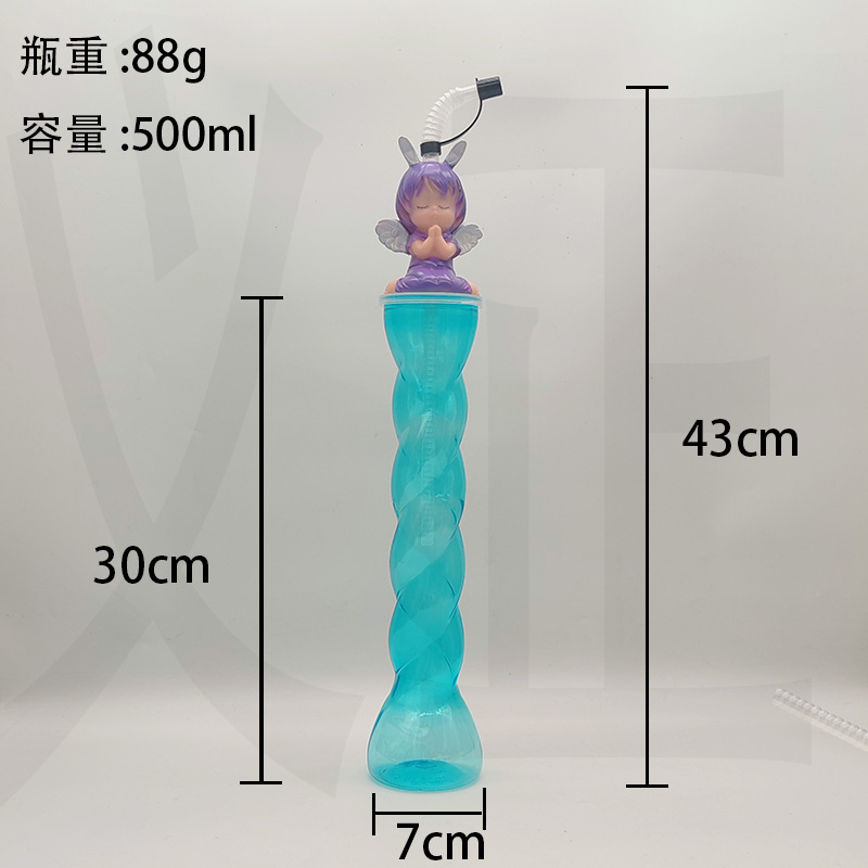 Vasos de Agua de Plástico de Gran Capacidad con Diseño Innovador para Comercio Exterior, Vasos con Diseño de Animales, Venta Directa de Fábrica, Venta al por Mayor