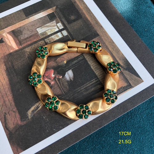 Medieval jewelry colorful rhinestone ribbon series necklace bracelet real gold plated versatile millet pearl necklace