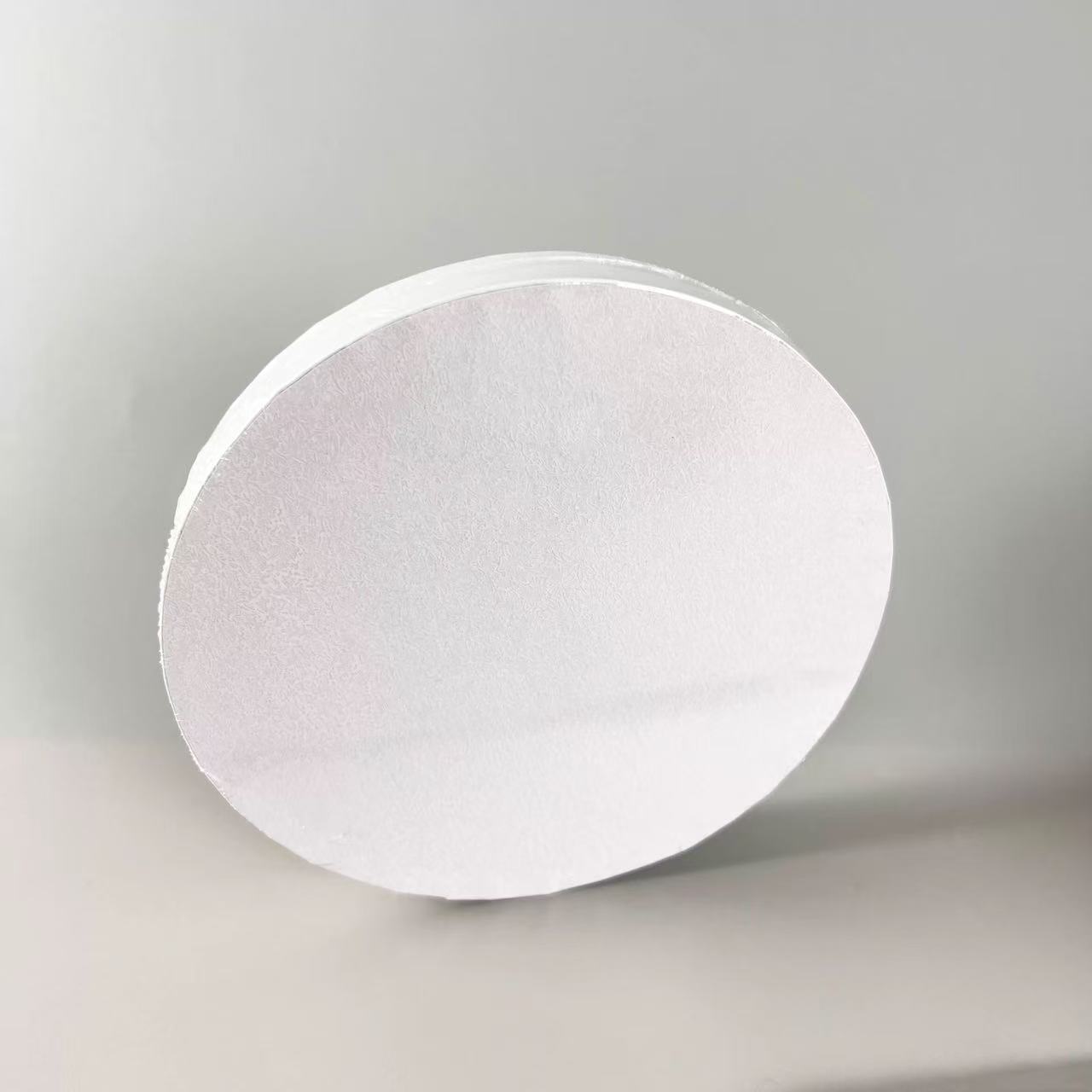 12inch 흰색 테두리 케이크 트레이 [두께 1.2cm], 12MM, 종이 125g + 골판지 + 종이 125g 테두리