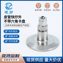 304皮管快拧外不带六角卡盘 不锈钢卫生级皮管外拧快装接头批发